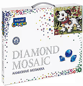 Dimanta mozaīka - Kucēns dārzā