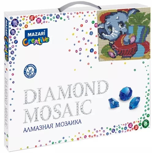 Dimanta mozaīka - Zilonis