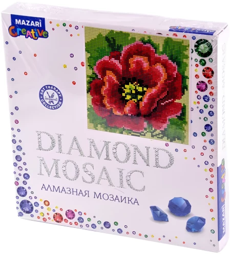 Dimanta mozaīka - Sarkanais magonis