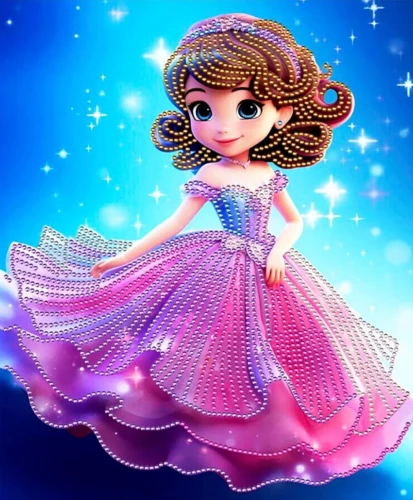Dimanta mozaīka - Princeses