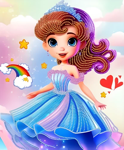 Dimanta mozaīka - Princese