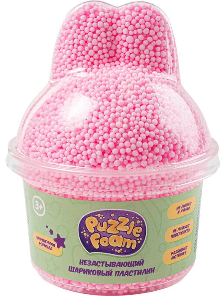 Šariko plastilīns - Puzzle Foam ar figūru vāciņu zaķis
