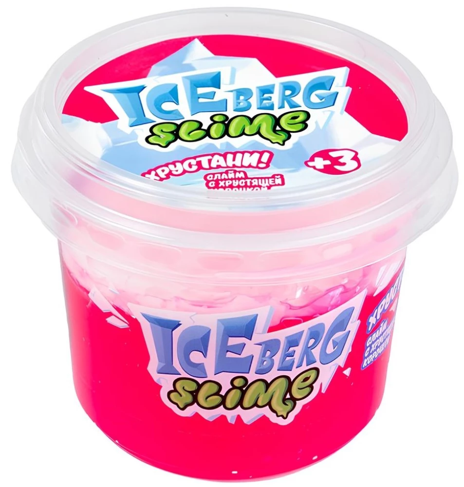 Rotaļlieta bērniem, kas vecāki par trim gadiem, modeļa «Slime» - slimi ar preču zīmi SLIME. Slime Iceberg rozā mazais