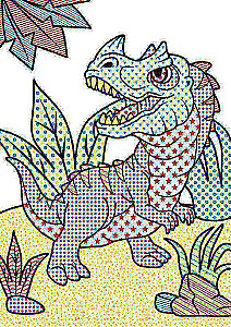 Burvju ūdens krāsas. Dinosauri