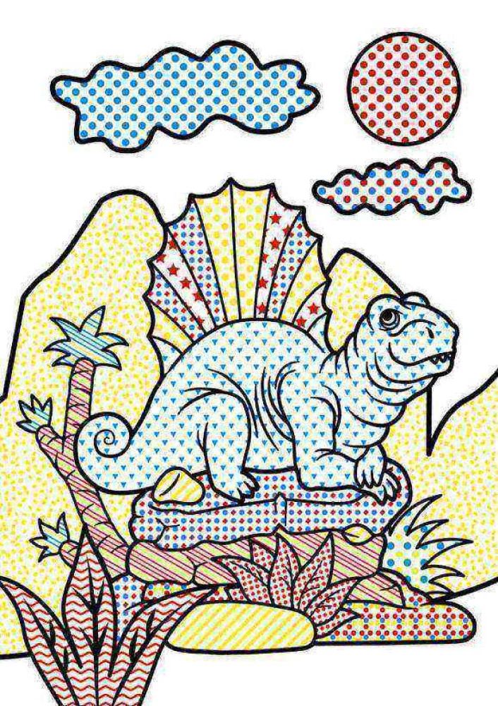 Burvju ūdens krāsas. Dinosauri