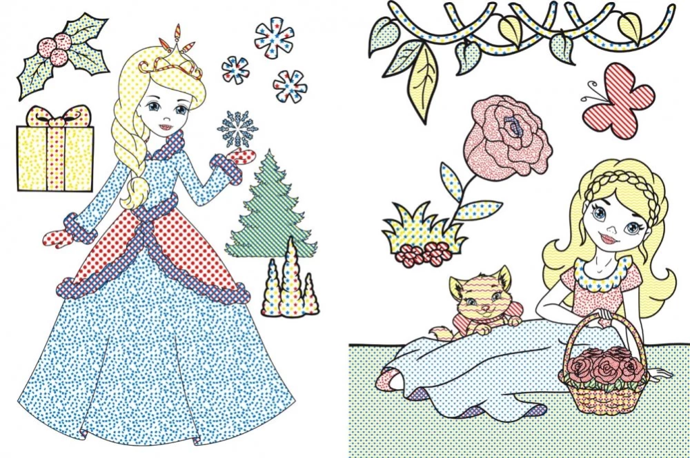 Lielās ūdens krāsojamās grāmatas. Princeses draudzenes
