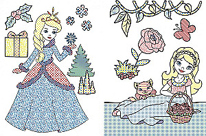 Lielās ūdens krāsojamās grāmatas. Princeses draudzenes