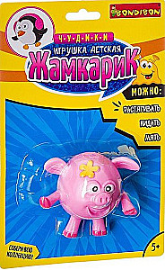 Bērnu rotaļlieta - Žamkariks. Cūciņa