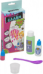 eksperimentu komplekts - Slime bums. Rozā slime