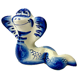 Porcelāna statuete - Čūska - Vasilisa (8x12)
