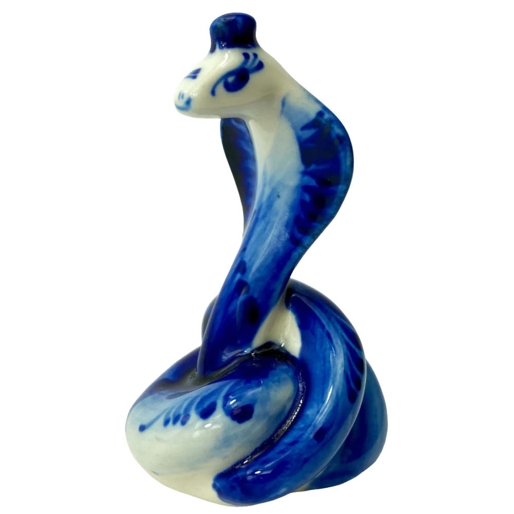 Porcelāna statuete - Čūska - Mezgls (8,5x5,5)