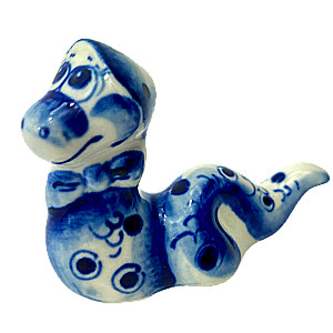 Porcelāna statuete - Čūska - Motja (5,5x7,5)