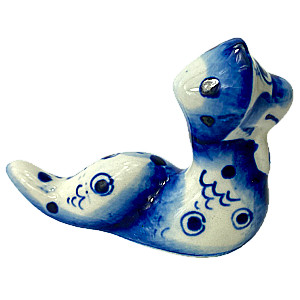 Porcelāna statuete - Čūska - Motja (5,5x7,5)