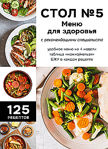 Стол №5. Меню для здоровья с рекомендациями специалиста