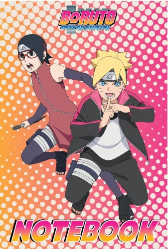 Boruto. Bloknot (rozā)