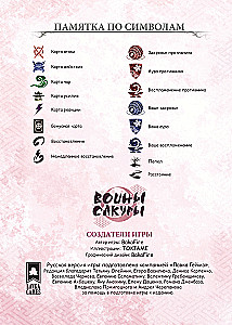Galda spēle - Sakuros karotāji. Pirmie soļi