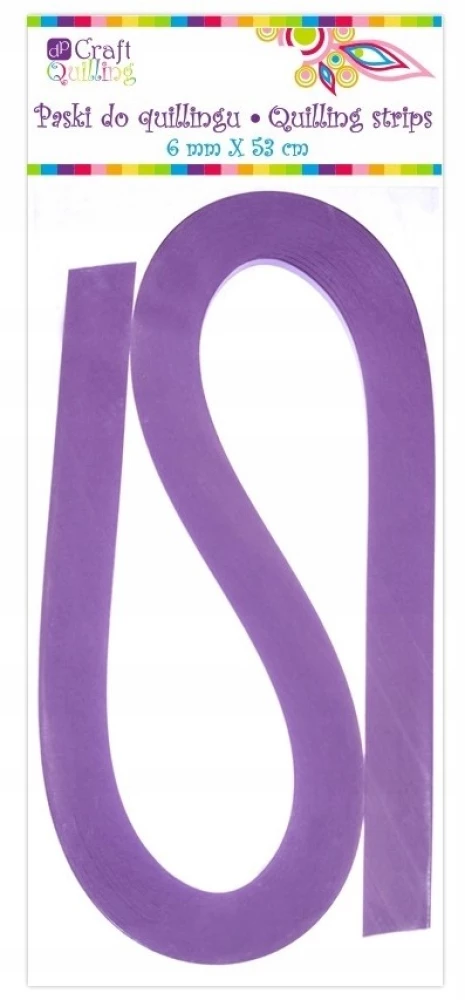 Kvilinģa lentes 6 mm - violetas, 100 gab.
