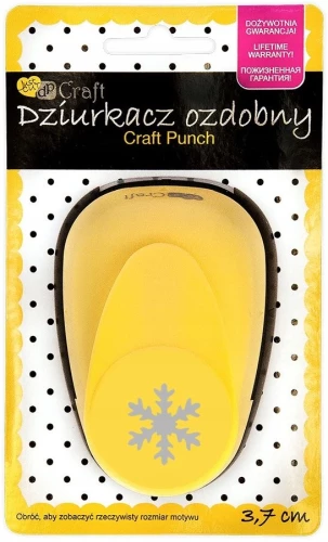 Figurālais caurums 3,7 cm - Sniega pārslas