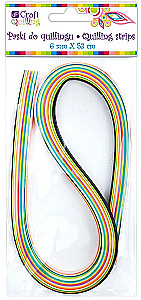 Quilling lentes, 6 mm, 108 gab.