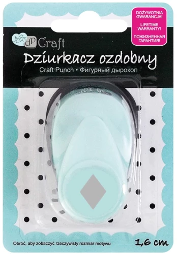 Figūru perforators, 1,6 cm - Rombs