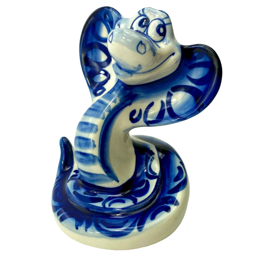 Porcelāna figūriņa - Čūska - liela čūsku čūska (11x9,5)