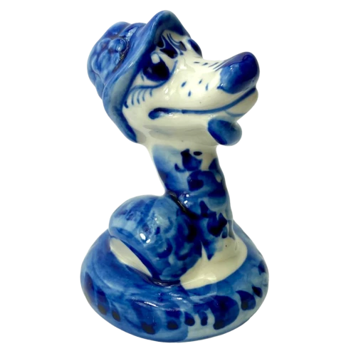Porcelāna statuete - Čūska cepurē (12x9)