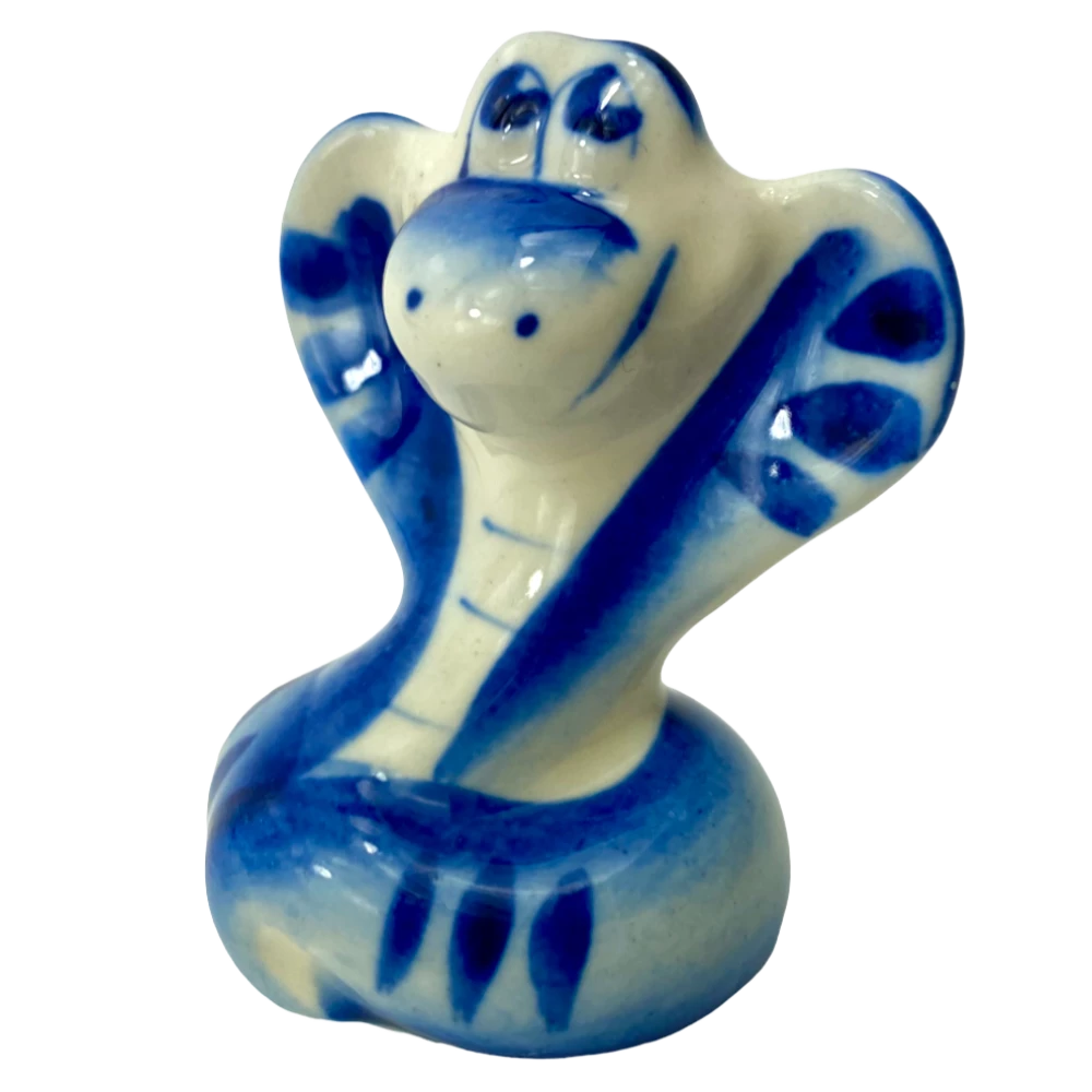 Porcelāna statuete - Čūska - Goša, vidējā (6x4,5)
