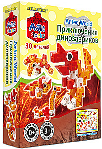 Konstruktors ARTEC World - Dinosauru piedzīvojumi, 30 detaļas