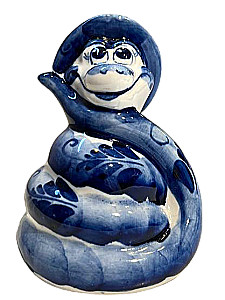 Porcelāna statuete - Čūska - Cepure (10x9)