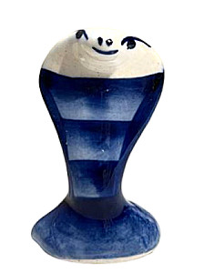 Porcelāna figūriņa - Čūska - Mazā kobra (6x3)