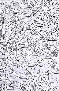 Krāsošana pēc numuriem - Dinozauru pasaule
