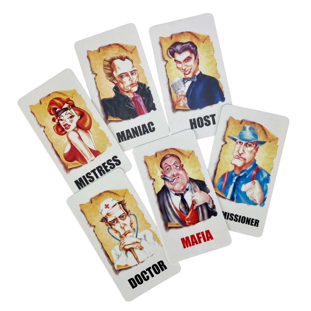 Galda spēle - Mafija (ar plastmasas maskām)