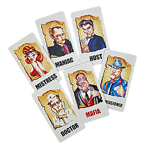 Galda spēle - Mafija (ar plastmasas maskām)