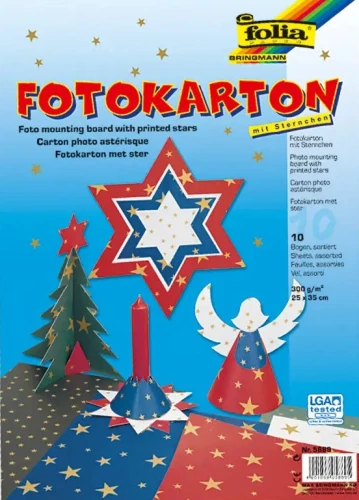 Fotokartons - Zvaigznes (25x35cm) 10gab.