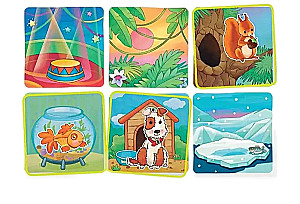 Plastmasas loto mazajiem. Kas kur dzīvo? Izvēlamies mājiņu