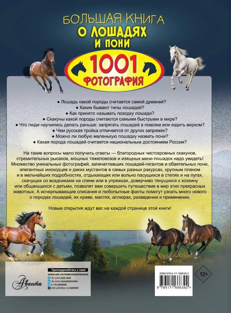 Lielā grāmata par zirgiem un ponijiem. 1001 fotogrāfija