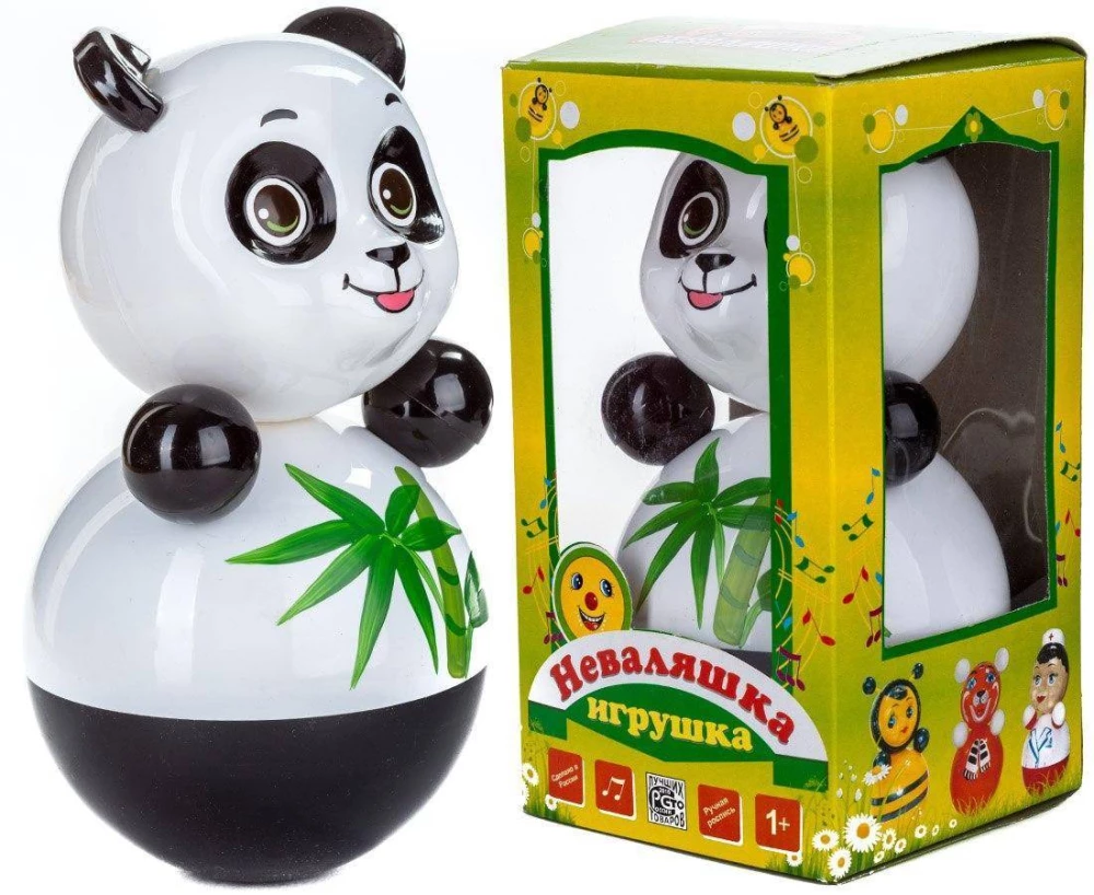 Rotaļlieta-nenovēršamā - Panda, 22.5 cm