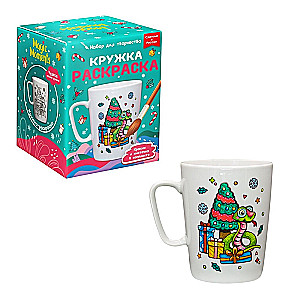 Krūze-krāsošana - Ziemassvētku čūska uz veiksmi
