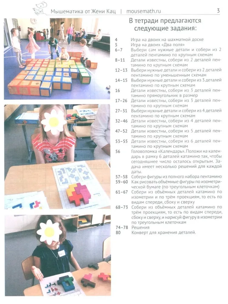 Katamino un pentamino. Spēļu un uzdevumu varianti