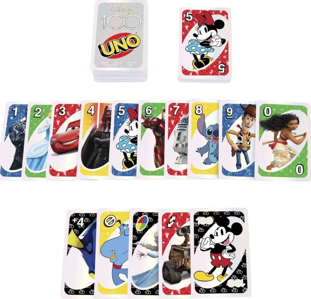 Galda kāršu spēle - UNO Disney (100 kārtis)