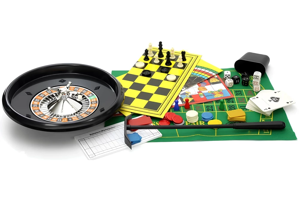 200 galda spēļu komplekts X-Large Games + šahs un rulete