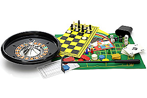 200 galda spēļu komplekts X-Large Games + šahs un rulete