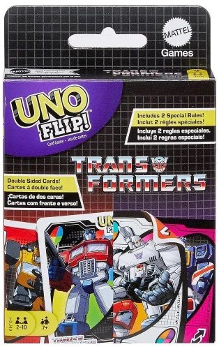 Galda kāršu spēle - UNO Flip! Transformers
