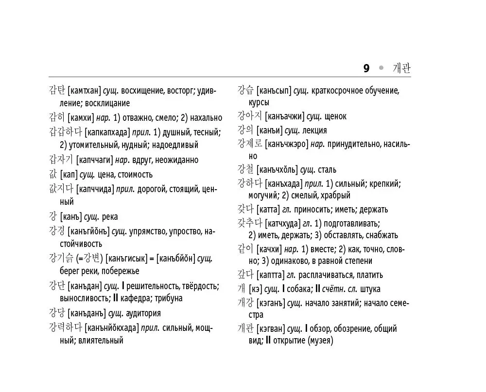 Korejiešu-krievu. Krievu-korejiešu vārdu krājums