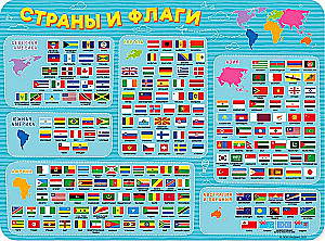 Настольное покрытие для лепки - Страны и флаги
