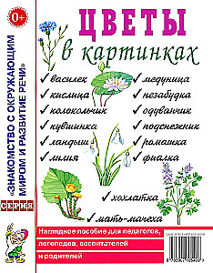 Ziedi attēlos. Vizuālais palīglīdzeklis pedagogiem, audzinātājiem, logopēdiem, vecākiem