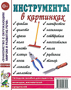Rīki attēlos. Vizuālais materiāls pedagogiem, logopēdiem, audzinātājiem, vecākiem