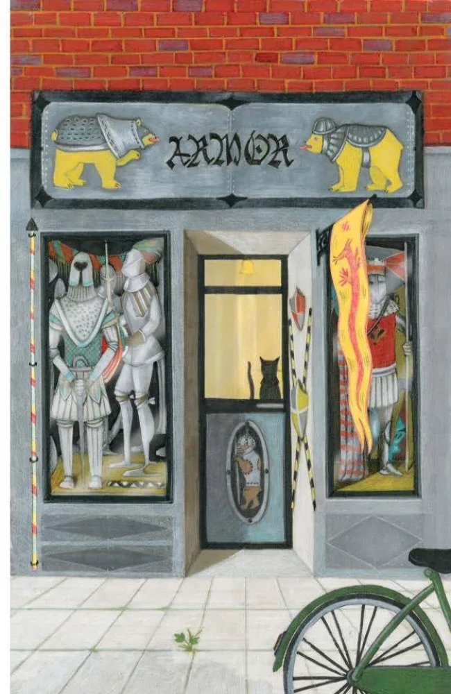 Meitene bruņās