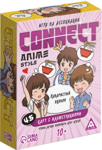 Galda spēle - Connect. Anime stils
