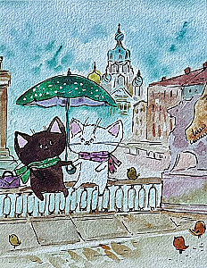 Фотоальбом на 100 фото - Cat's adventures: SPb / Приключения хвостиков в Санкт-Петербурге